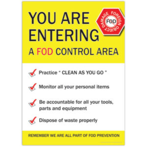 FOD Prevention Sign