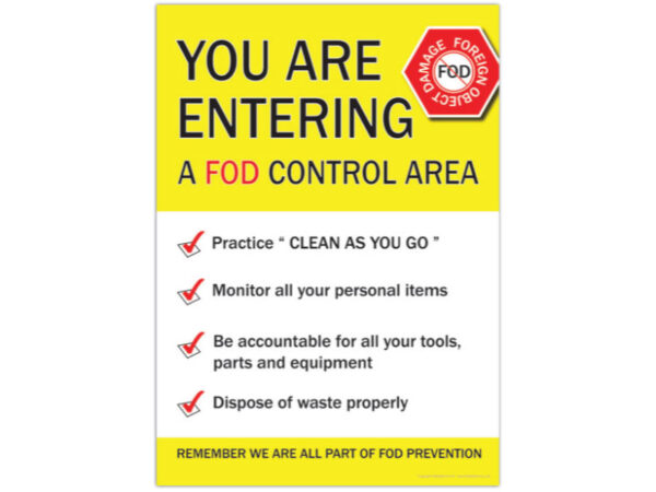 FOD Prevention Sign