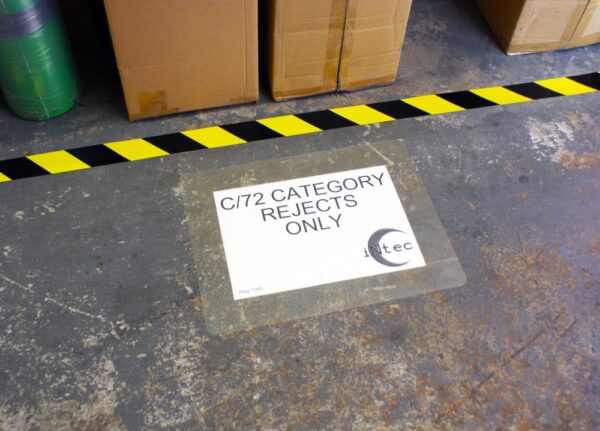 Self Adhesive Non Slip Sign Display  - The perfect DIY Warehouse or Factory Floor and Wall Sign Solution!   SKU-F2476 - Image 3