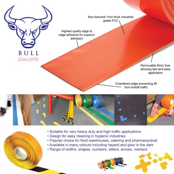 Invictus Bull Smooth Floor Marking Letters - Non Textured Surface Finish  SKU-F1960 - Image 2
