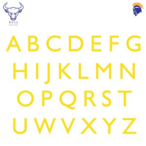 Invictus Bull Smooth Floor Marking Letters - Non Textured Surface Finish  SKU-F1960
