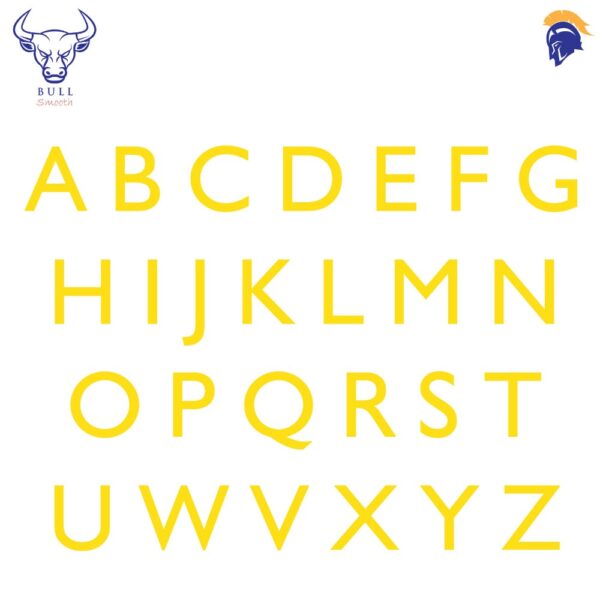 Invictus Bull Smooth Floor Marking Letters - Non Textured Surface Finish  SKU-F1960