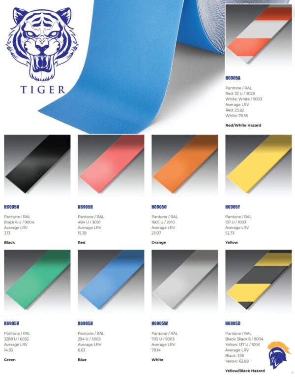 Tough but low profile Self Adhesive Floor Number Signage. Quick and Easy to Install - Invictus Tiger SKU-F2332 - Image 4