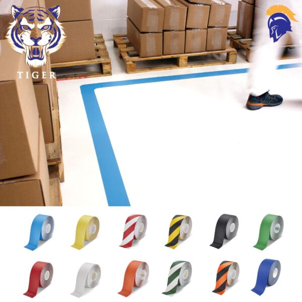 Invictus Tiger Warehouse Tape for Floor - Toughest, most durable thin profile Tape for Floors available  SKU-F2176
