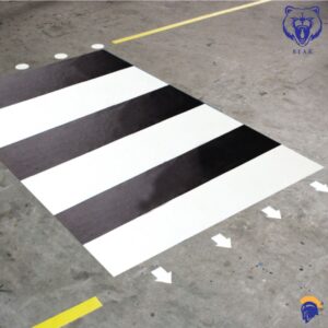 Anti Slip Floor Marking Walkway Tape - Walkway Crossing Sections - 300mm wide x 1m long section   SKU-F2092