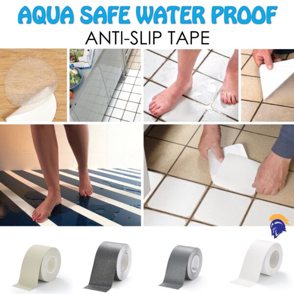 Anti Slip Wet Room Flooring - Waterproof Tape Aqua Safe Coloured Tape  SKU-F1300 - Image 2