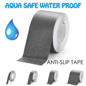 Anti Slip Wet Room Tiles - Aqua Safe Black   SKU-F1288