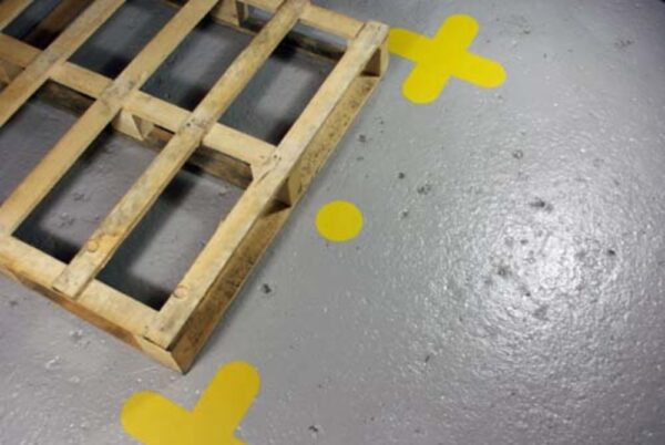 Yellow 5S Corner Pallet Markers   SKU-F2488