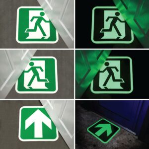 Fire Exit Signs Photoluminescent   SKU-F1672