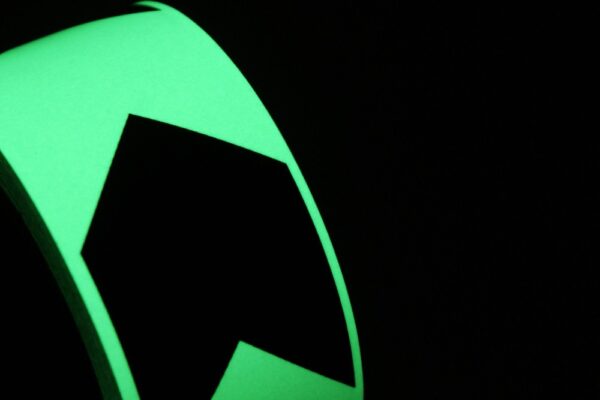 Emergency Exit Tape Glow in the Dark Directional Marking Tape 50mm x 10m  SKU-F1612-50-10