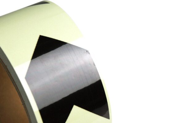 Emergency Exit Tape Glow in the Dark Directional Marking Tape 50mm x 10m  SKU-F1612-50-10 - Image 2
