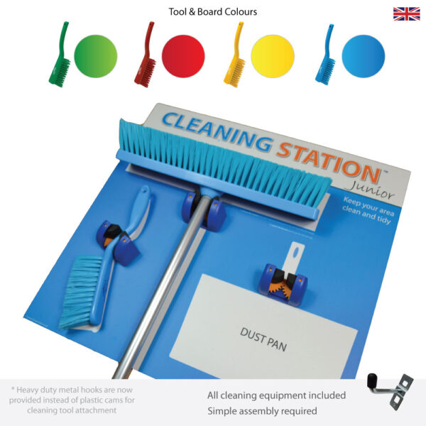 5S Cleaning Station Shadow Board – Junior 3 Edition (Cleaning Tools Included) KIT - SKU 11785