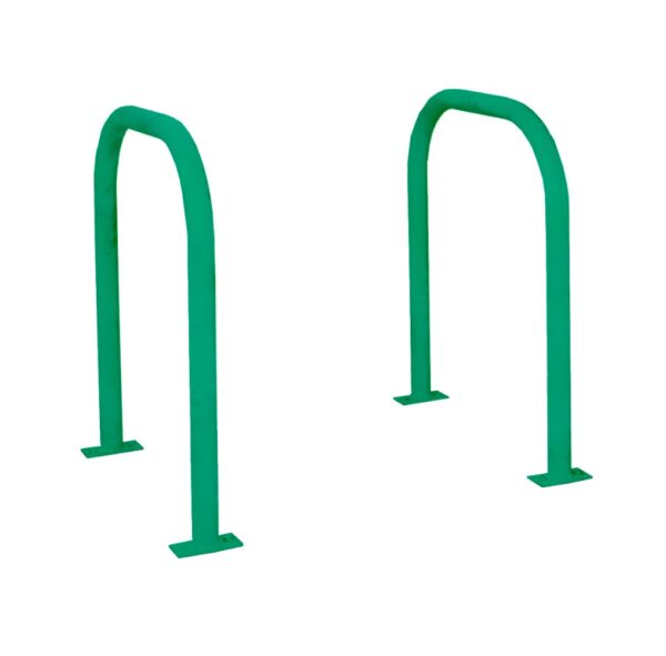 Heavy Duty Floor Mounted Bike Hoops - H.800 W.715 - Galvanised & Powder Coated    SKU-SRSHL8071FJ - Image 2