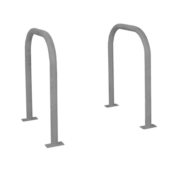 Heavy Duty Floor Mounted Bike Hoops - H.800 W.715 - Galvanised & Powder Coated    SKU-SRSHL8071FJ - Image 3