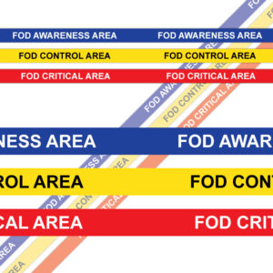 FOD Area Zone Floor Marking Tape SKU-F2968