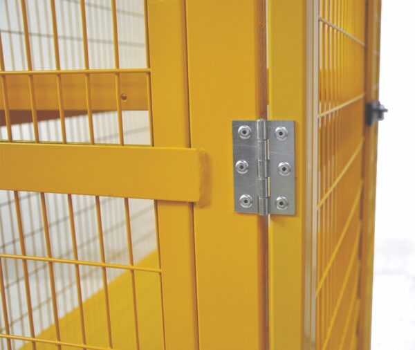 2m High Hazardous Trolley with doors - H.1955 W.1200 D.600mm    SKU-XD191260HZ - Image 3