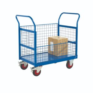 Half Sided Trolley Heavy Duty - 3 and a Half Sided Trucks - H.1050 W.600 D.1200mm - Mesh Sides    SKU-RTBT3561M