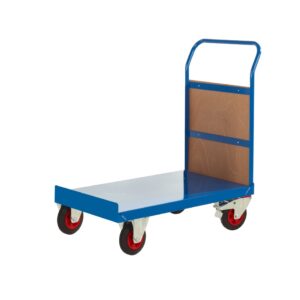 Heavy Duty Platform Truck Trolley with Sides - Single Handle - Closed Ended - H.1050 W.600 D.1200mm    SKU-RTPTS612C