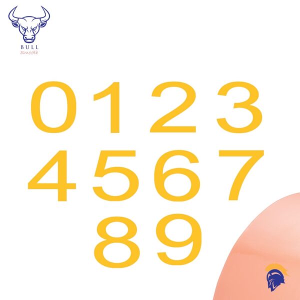 Invictus Bull Smooth Floor Marking Numbers - Non Textured Finish  SKU-F1972