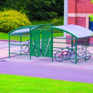 Bike Racks For Commercial Projects Cycle Compound - H.2625 W.5500 D.9000mm - Holds up to 48 Bikes - Lockable Gate Only    SKU-SWC215590G6