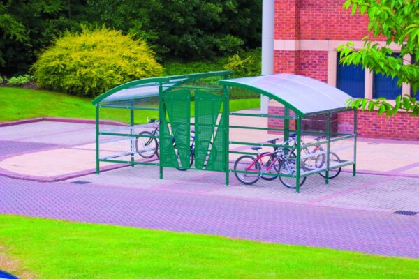 Bike Racks For Commercial Projects Cycle Compound - H.2625 W.5500 D.9000mm - Holds up to 48 Bikes - Lockable Gate Only    SKU-SWC215590G6