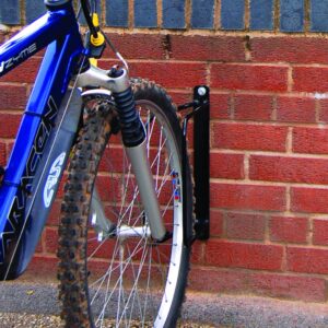 Wall Mounted Locking Bike Rack - H.400 W.100 D.260mm - Black    SKU-SRCSM