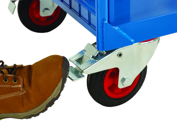 4 Wheel Platform Cart - 3 Sided Trucks - H.1050 W.600 D.1200mm - Mesh Sides    SKU-RTBT3612M - Image 2