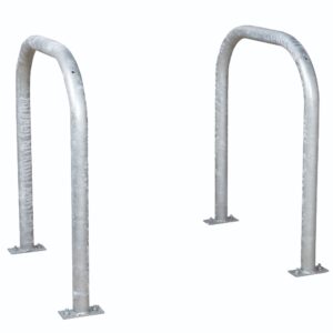 Metal Cycle Hoops (600mm high) - Galvanised   SKU-600H-SRSHL