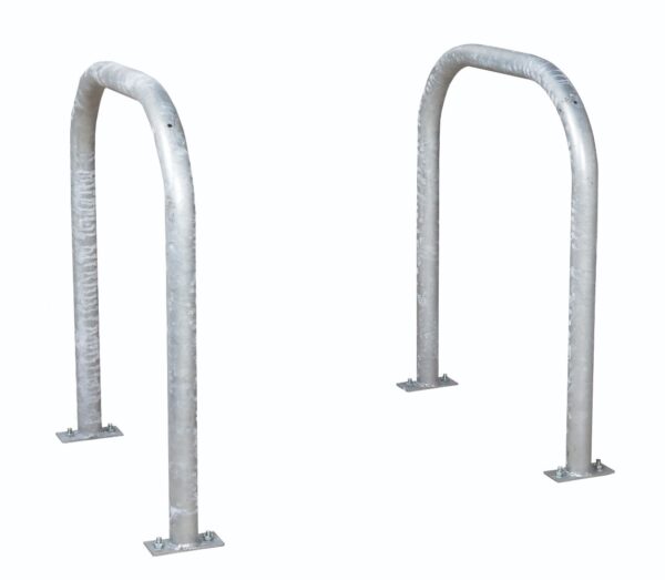Bike Lock Storage Hoops - H.800 W.715 - Galvanised    SKU-800H-SRSHL - Image 3