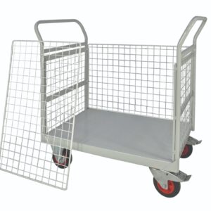 Post Room Trolley - Mailroom Trolley - Full side - H.1050 W.600 D.900mm    SKU-RTMR46