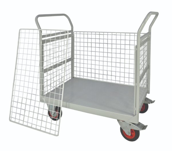 Post Room Trolley - Mailroom Trolley - Full side - H.1050 W.600 D.900mm    SKU-RTMR46