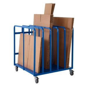 Mobile Cardboard Trolley - H.1030 W.900 L.940mm    SKU-RTCBD109046B