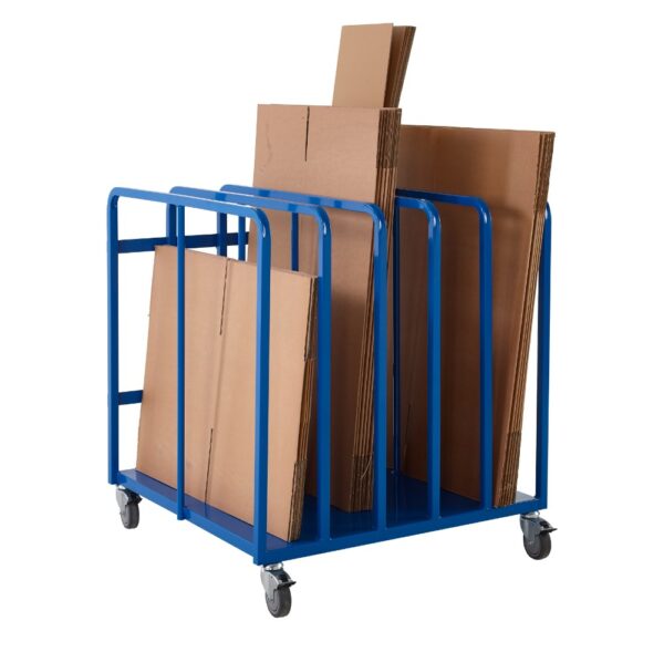 Mobile Cardboard Trolley - H.1030 W.900 L.940mm    SKU-RTCBD109046B