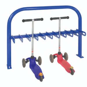 Scooter Storage - Single Sided Scooter Racks - H.800 W.1050mm - 10 and 20 Scooter Options - Blue    SKU-SCOO