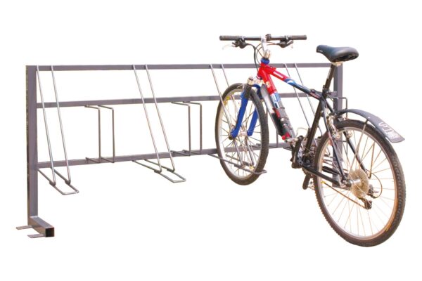 Bike Storage Rack - Traditional Bike Rack - H.935 W.1750 D.600mm - 6 and 8 Bike Options - Dark Grey    SKU-SRTRADCR - Image 2