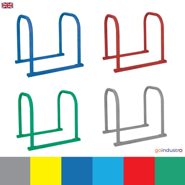 Sheffield Stands - 2 Hoops - 4 Bikes - H.850 W.715 L.930mm - Powder Coated    SKU-SRSHT80712J