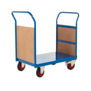 Warehouse Shopping Trolley - H.1050 W.600 D.1200mm - Plywood Sided    SKU-RTBT3612P