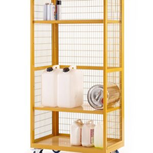 Yellow Hazardous Trolley - H.1955 W.900 D.600mm    SKU-XW199060HZ