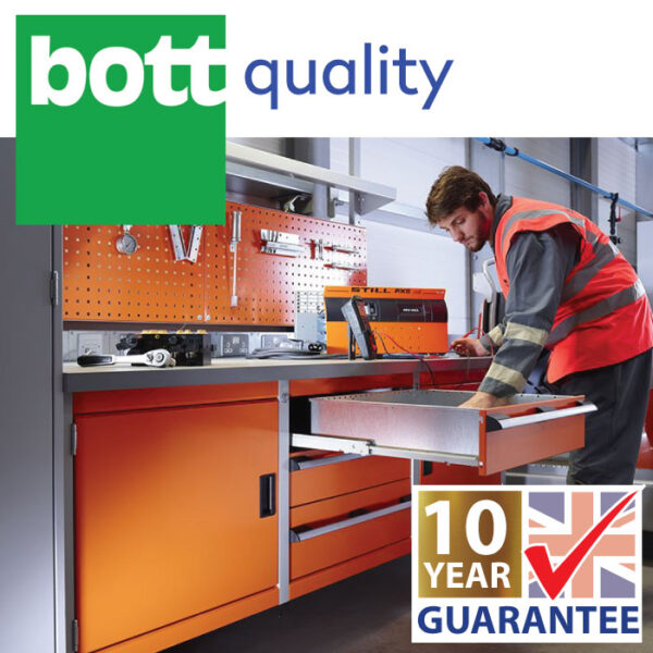 Mesh Door Drawer Cabinet Storage - Verso Ventilated Door Kitted Cupboard with 4 Shelves, 1 Rail And Partition. WxDxH: 1050X550X2000mm Ral 7035/5010 _SKU-16926774.11 - Image 2