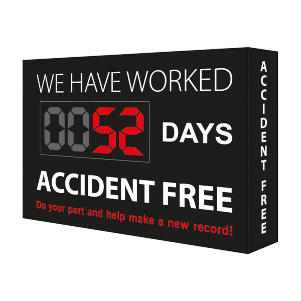 Days Since Last Incident Sign - SKU ADFSIGN-E