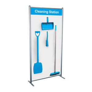 Economical Workplace Shadow Board Cleaning Station Tools and Stand - SKU F3988A