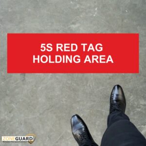 5S Lean Workplace Floor and Wall Sign - ZONE GUARD - Rapid floor and wall area management system - SKU FSLEAN