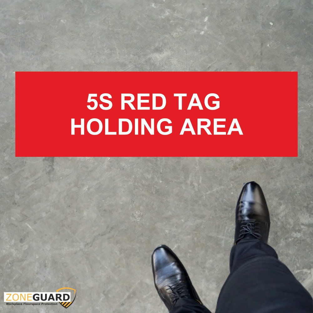 5S Lean Workplace Floor and Wall Sign - ZONE GUARD - Rapid floor and wall area management system - SKU FSLEAN