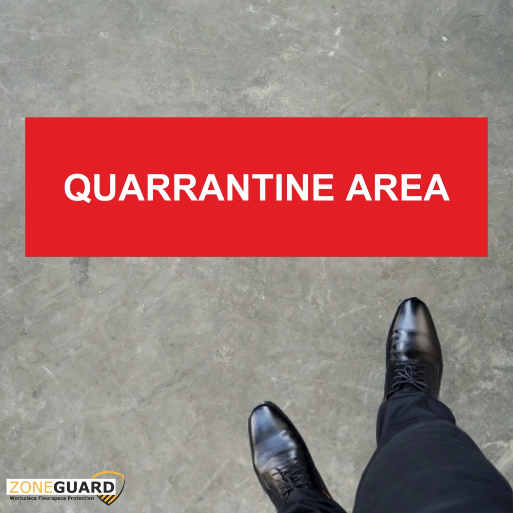 Quality Control Signs for Floors and Walls - ZONE GUARD - Rapid floor and wall area management system - SKU FSQUAL